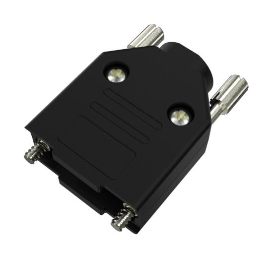 8655APET1A11KLF D-SUB HOOD, 180 DEG, DE, PLASTIC AMPHENOL ICC