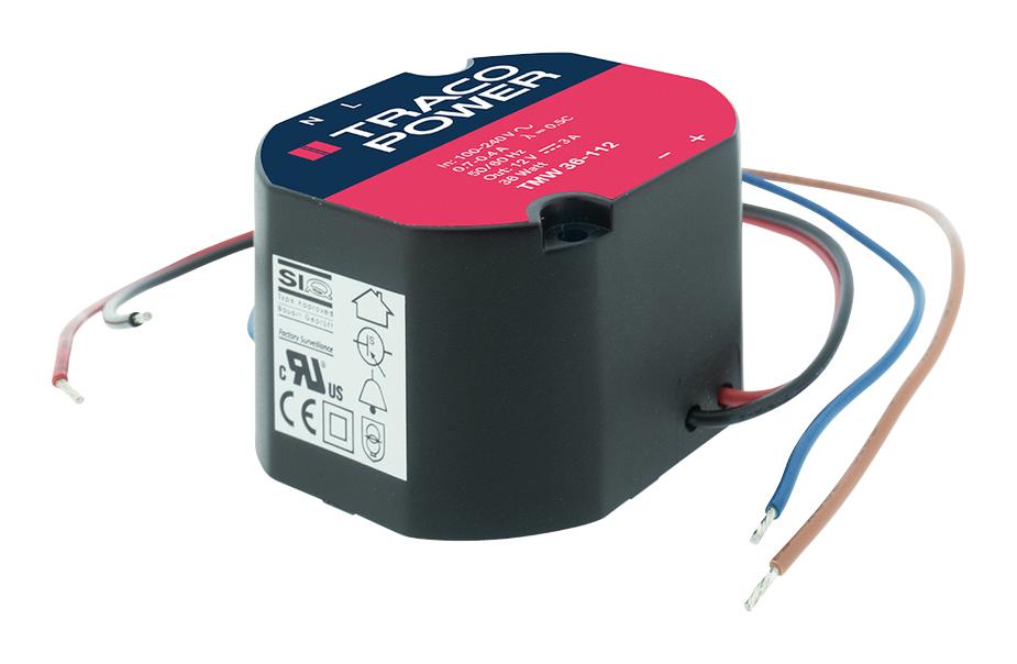 TMW 36-124 POWER SUPPLY, AC-DC, 24V, 1.5A TRACO POWER