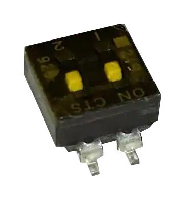 219-2MSTR DIP SWITCH, SPST, 0.1A, 50VDC, 2 POS/SMD CTS