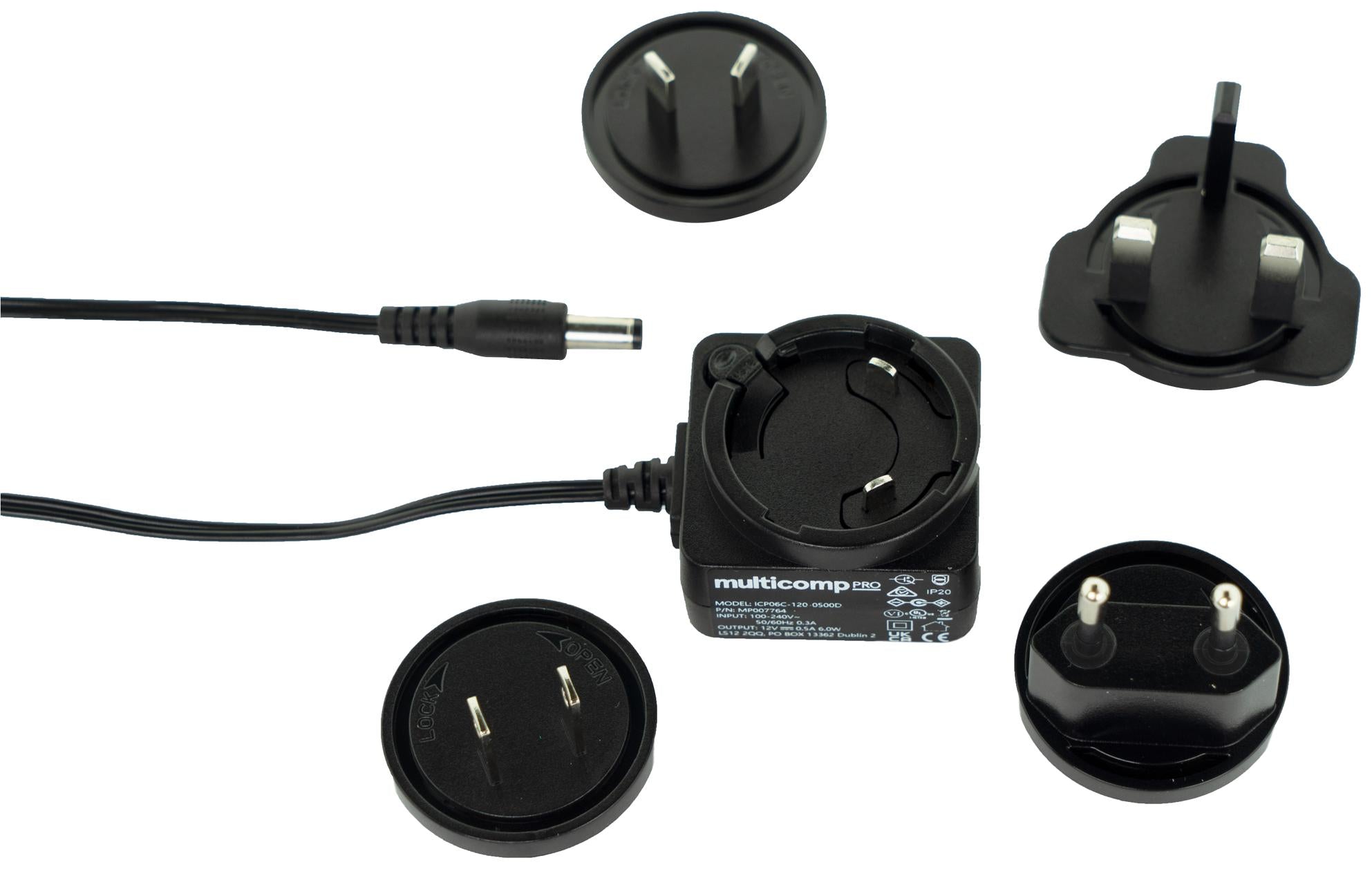 MP007765 ADAPTER, AC-DC, 24V, 0.25A MULTICOMP PRO