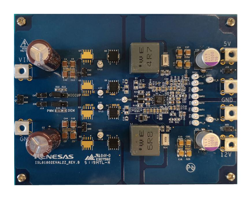 ISL81802EVAL2Z EVAL BOARD, SYNCHRONOUS BUCK CONTROLLER RENESAS