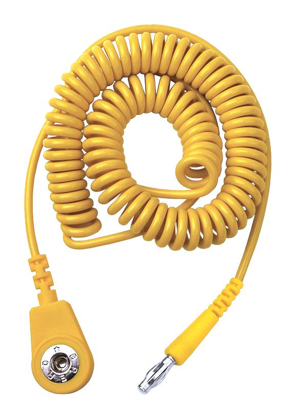 230170 GROUND CORD, 1MOHM, YEL, 2M, SOCKET/PLUG DESCO EUROPE (FORMERLY VERMASON)