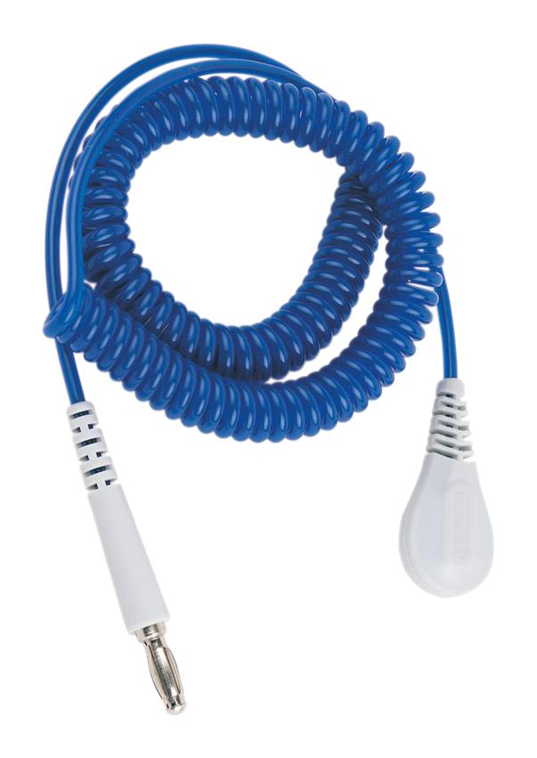 60260 GROUND CORD, 1MOHM, SAPPHIR, SOCKET/PLUG DESCO EUROPE (FORMERLY VERMASON)