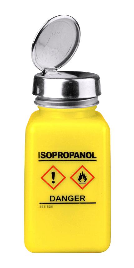 35249 DISPENSER, PUMP BOTTLE, YELLOW, 6 OZ MENDA