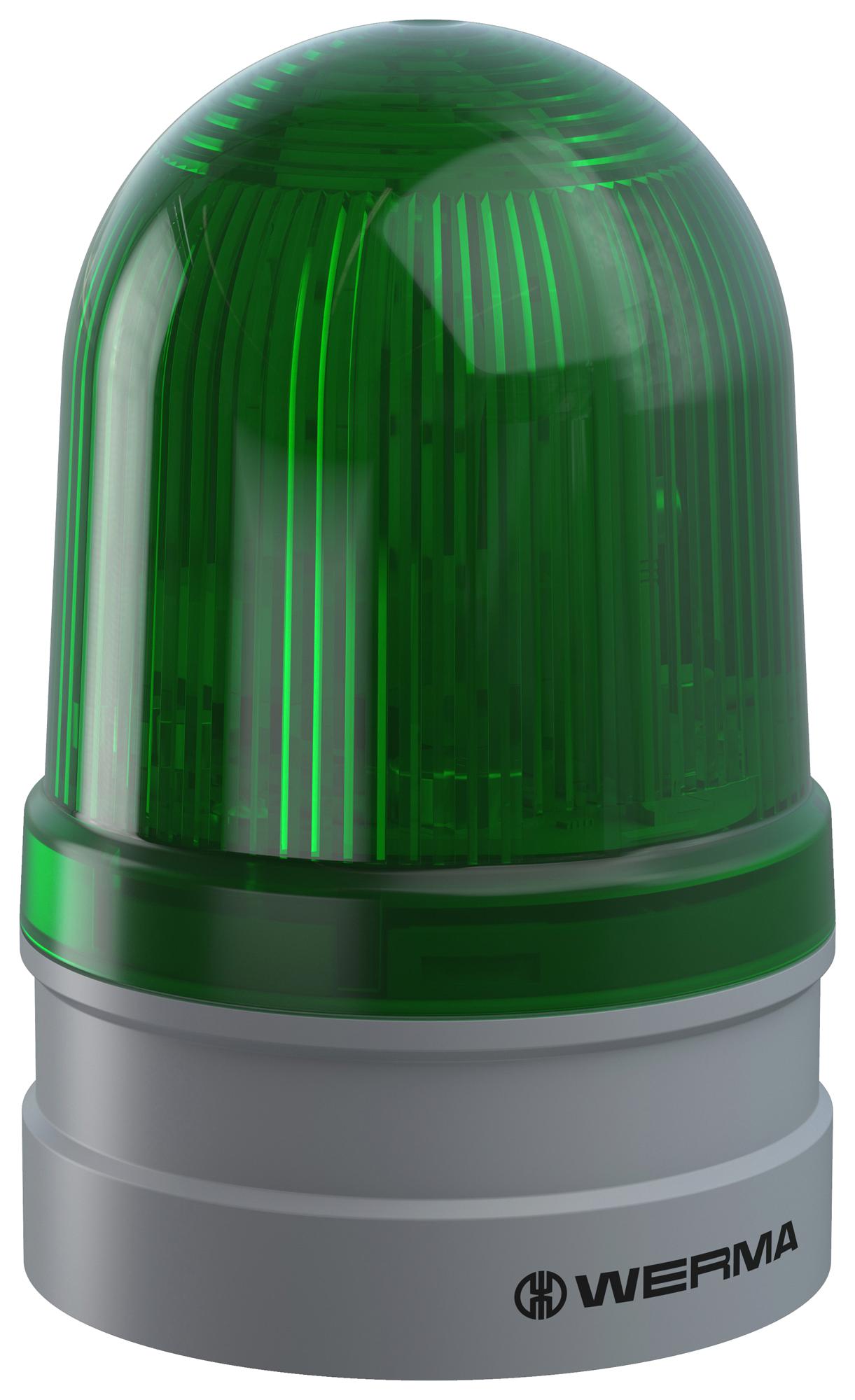 26121060 BEACON, TWINLIGHT, GREEN, 230V, PUSH-IN WERMA