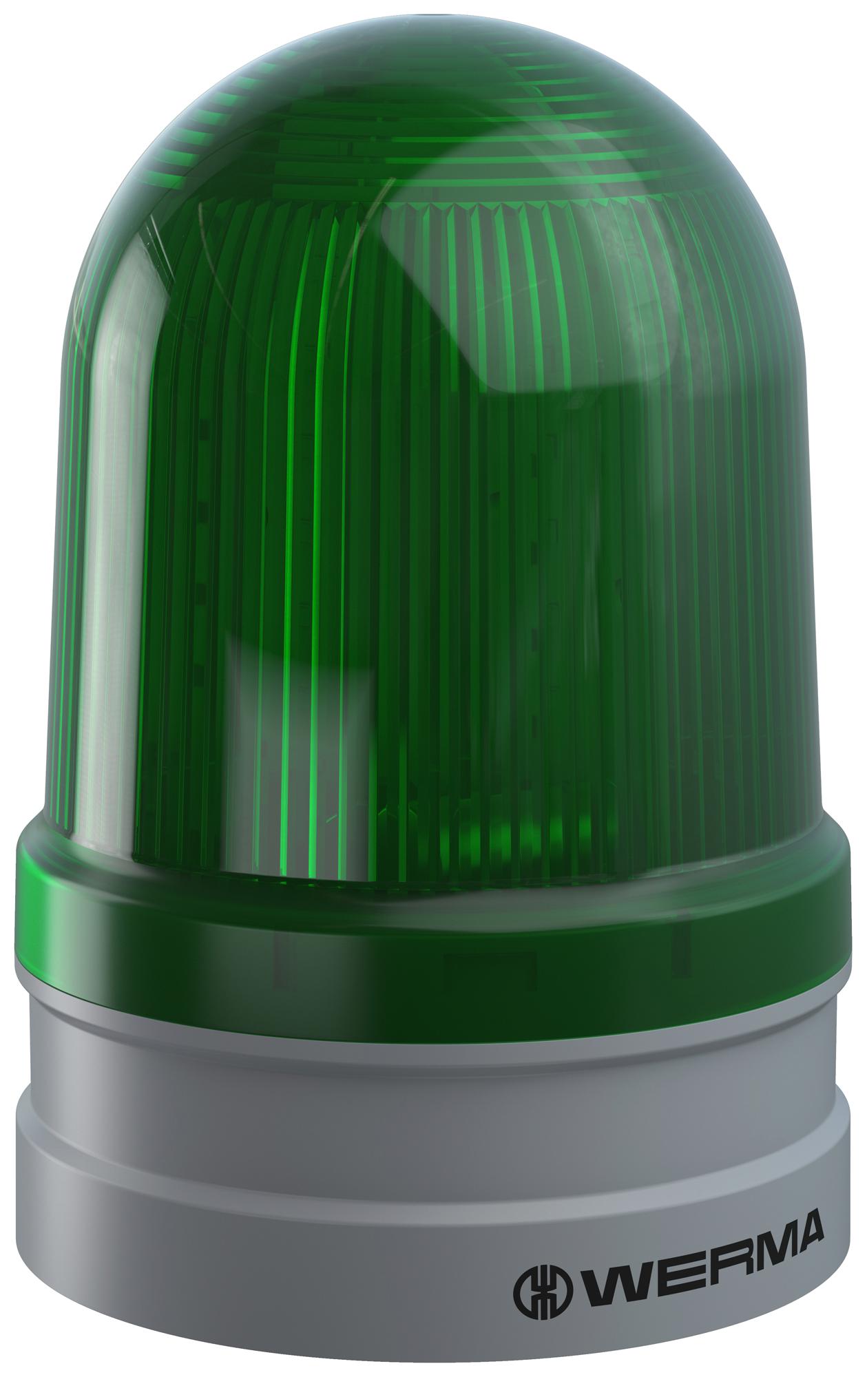 26221070 BEACON, TWINLIGHT, GREEN, 24V, PUSH-IN WERMA