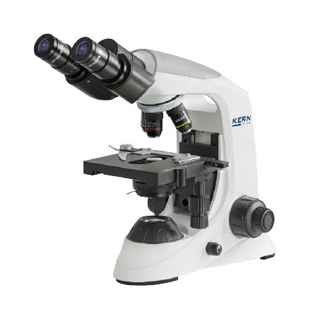 OBE 132 MICROSCOPE, BINOCULAR, 4X/10X/40X/100X KERN