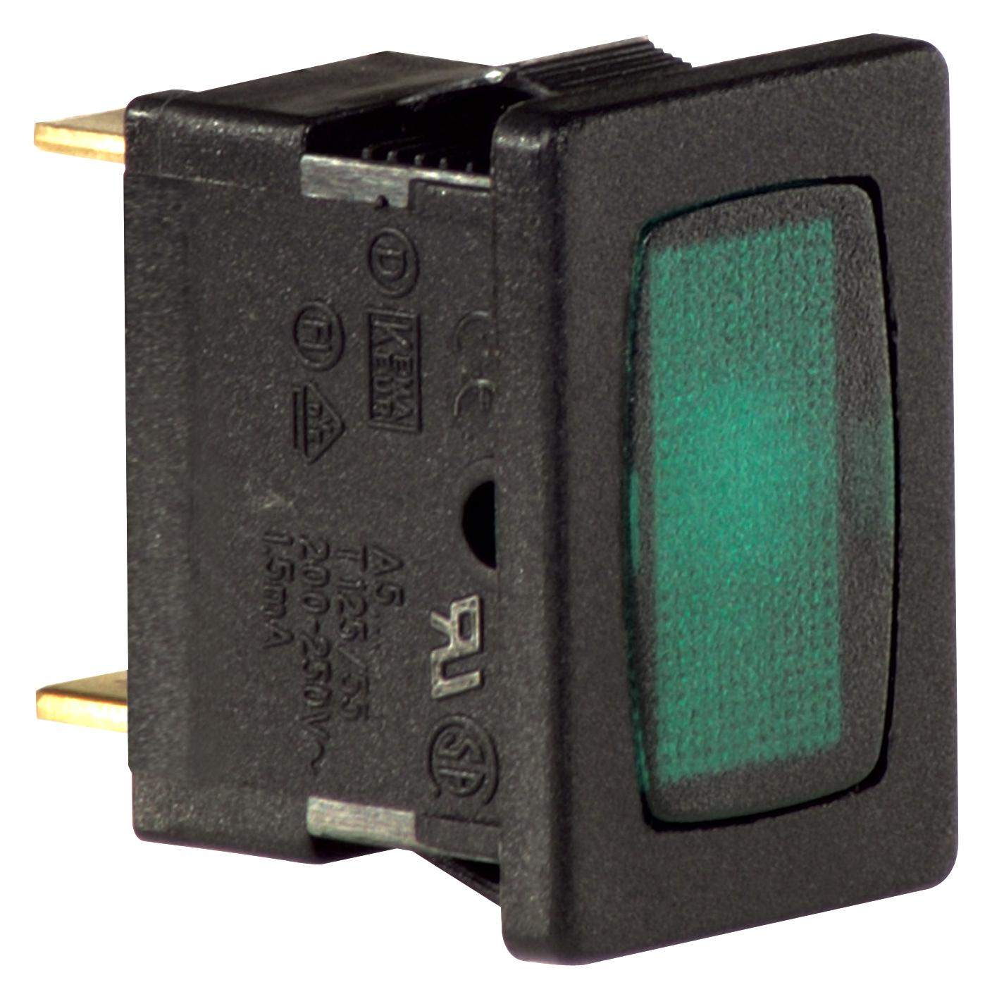 MP008560 NEON INDICATOR, 250VAC, GREEN, QC MULTICOMP PRO