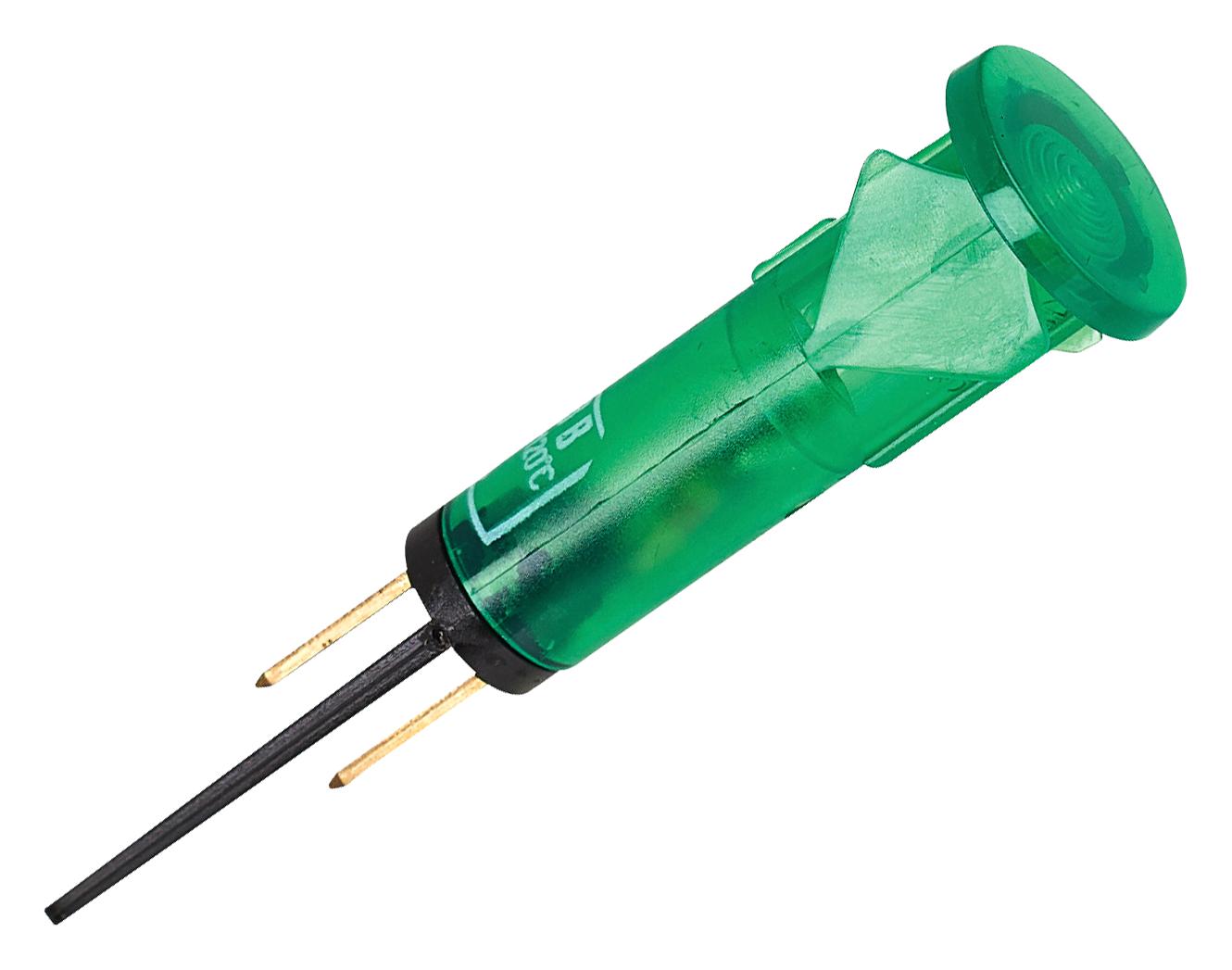 MP008570 NEON INDICATOR, GREEN, 10MM, DOME, 250V MULTICOMP PRO