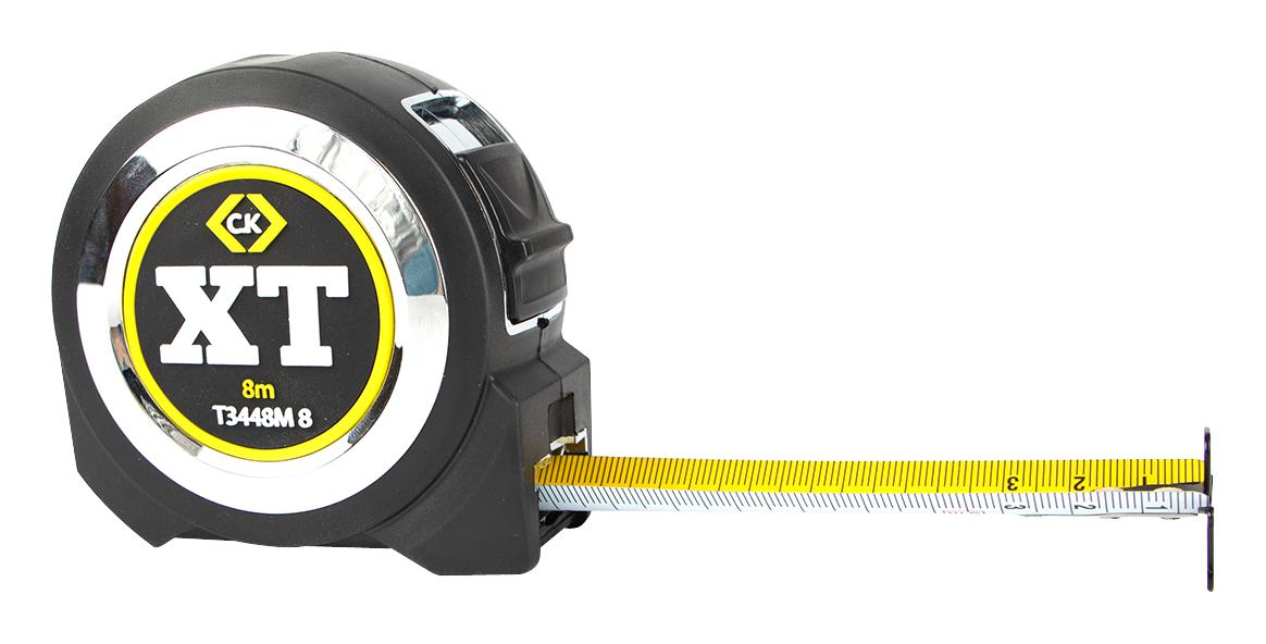 T3448M 8 TAPE MEASURE XT, MANUAL, 8M CK TOOLS