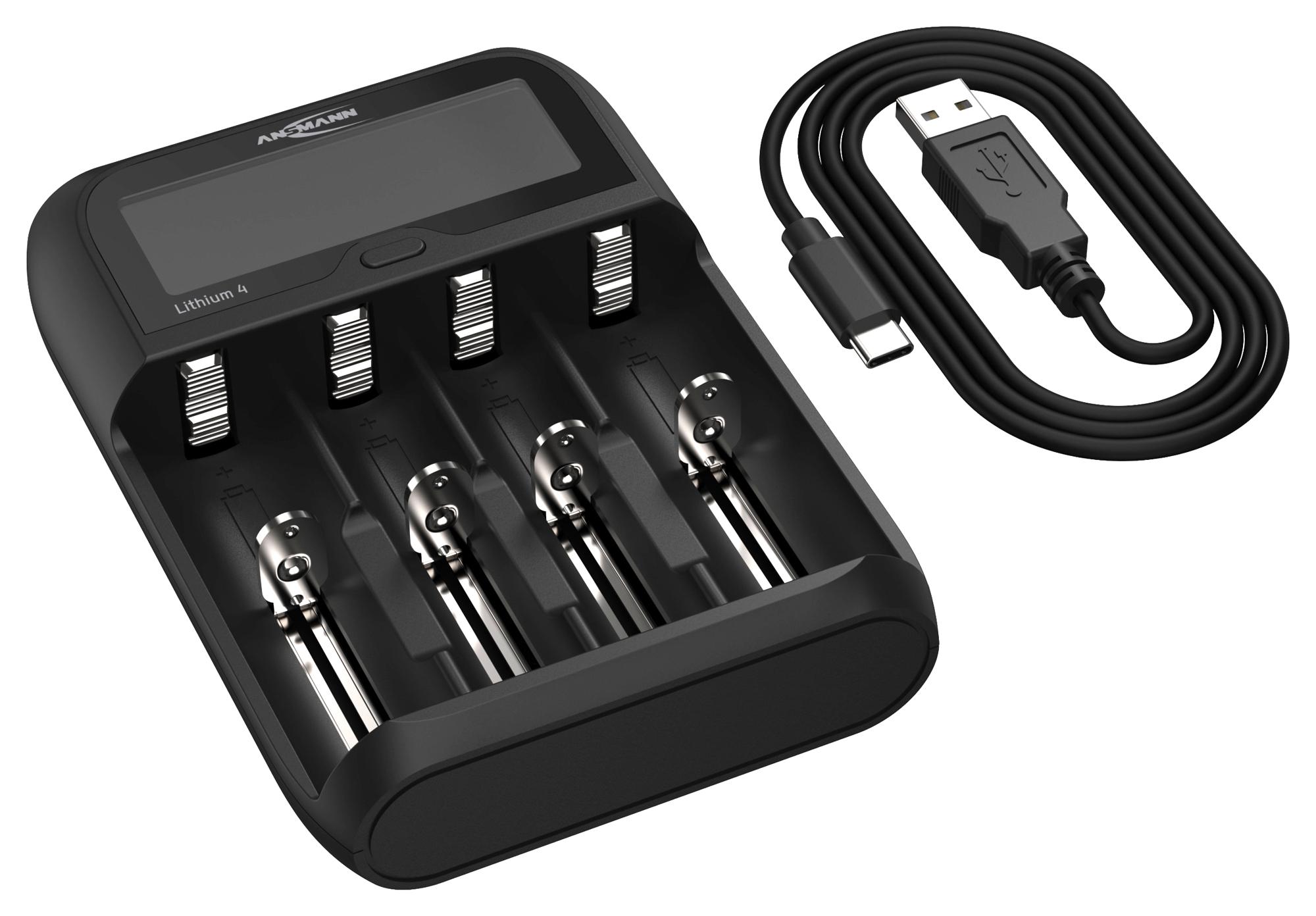 1001-0122 BATTERY CHARGER, 5V, PLUG IN/USB ANSMANN