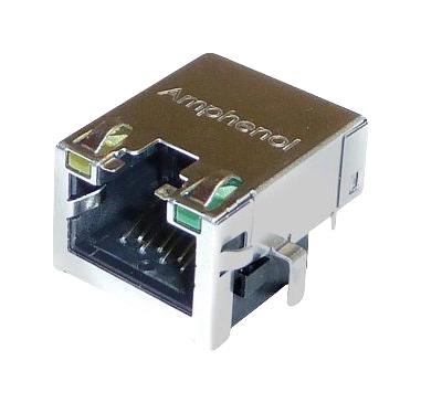 RJE7218864A1 RJ45 CONN, R/A JACK, 8P8C, 1PORT, TH AMPHENOL ICC