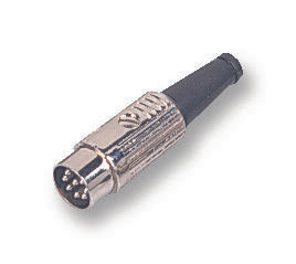 610-0700 PLUG, DIN, SCREENED, 7POLE DELTRON COMPONENTS