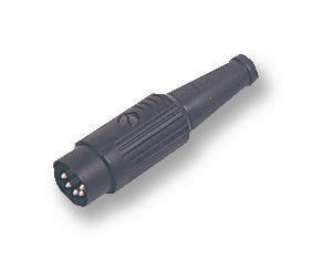 611-0700 PLUG, DIN, BLACK, 7POLE DELTRON COMPONENTS