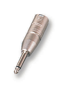 NA2MP ADAPTOR, XLR PLUG TO MONO PLUG NEUTRIK