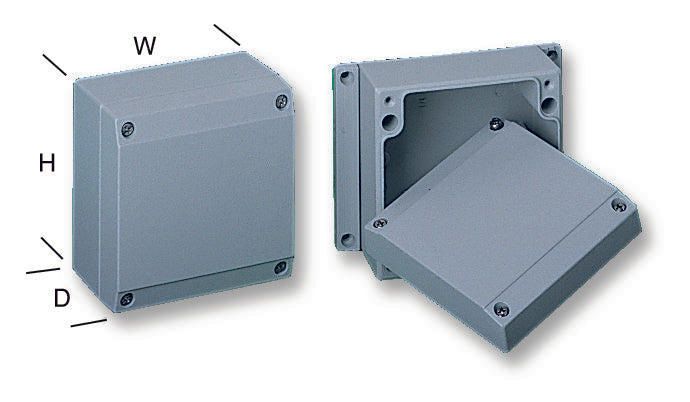 04.14 14 07 BOX, DIECAST, IP65, GREY ROSE