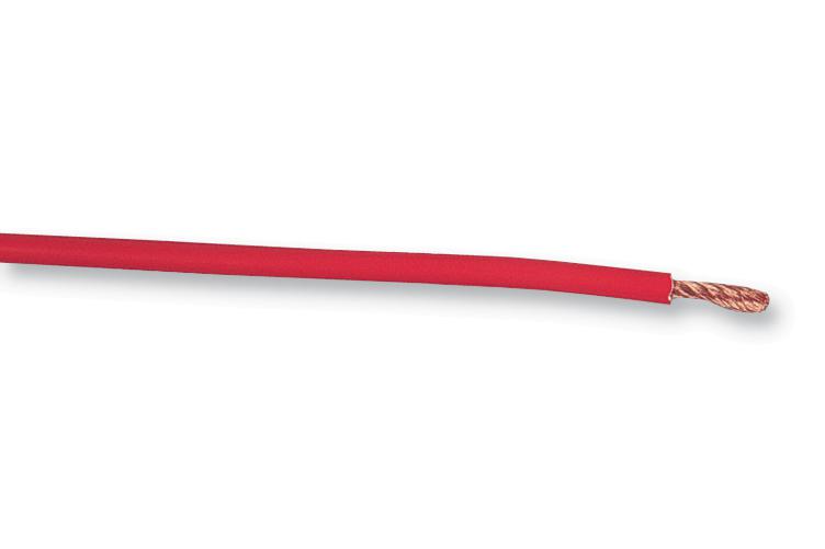 60.7033-22 25M WIRE, EX.FLEX, PVC, RED, 25M STAUBLI