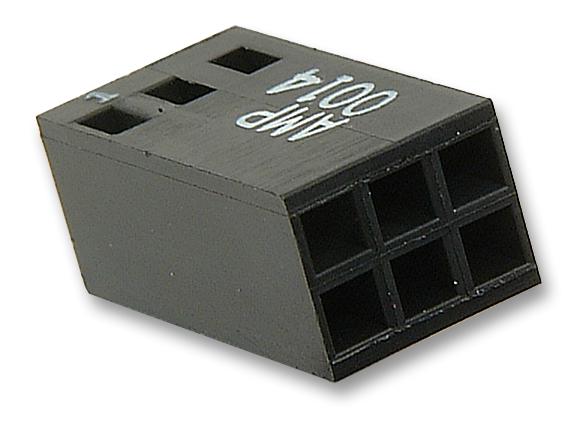 87456-2 CRIMP HOUSING, 2 ROW, 2X3WAY AMP - TE CONNECTIVITY