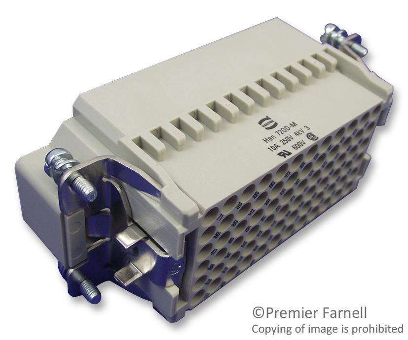 0916 042 3001 INSERT, MALE, HAN42DD, CRIMP HARTING