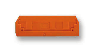 280-326 ENDPLATE, ORANGE, 2.5MM WIDE WAGO