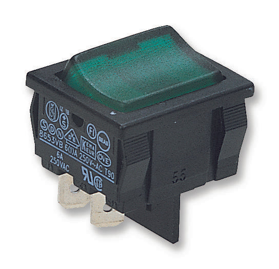 H8653VBNAD SWITCH, DPST, 10A, 250VAC, ARCOLECTRIC (BULGIN LIMITED)