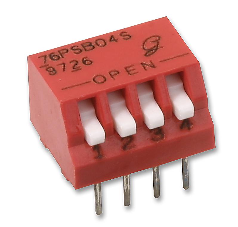 76PSB04ST SWITCH, SPST, 4 POS, PIANO ACTUATOR GRAYHILL