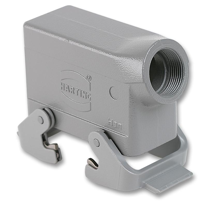 09 30 016 1530 HOOD, HAN16B, SIDE ENTRY, PG21, LC HARTING