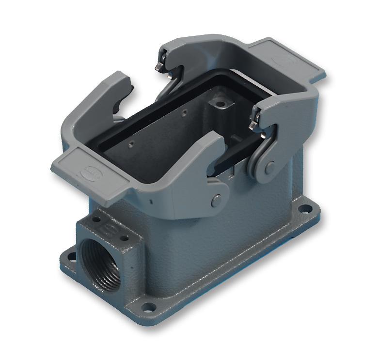 09 30 006 1296 HOUSING, SURFACE, HAN6B, 2XPG16 HARTING