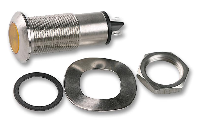 528-521-22 LED INDICATOR, 24VDC, YELLOW MARL