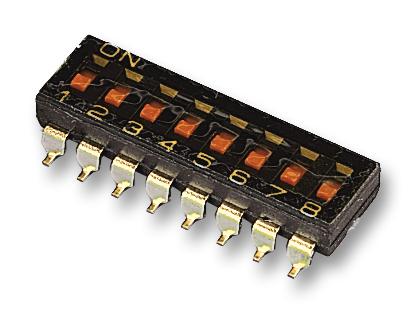 A6S-8102-H SWITCH, FLUSH, 8 WAY, SPST OMRON