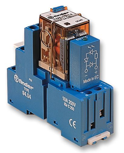 58.34.9.024.0050SMA RELAY, 4PDT, 250VAC, 7A FINDER