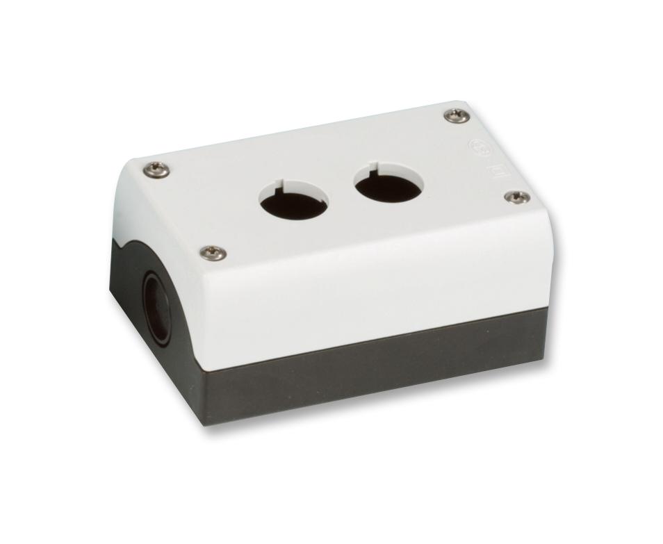 M22-I2 ENCLOSURE, PUSHBUTTON, 2HOLE, GREY EATON MOELLER