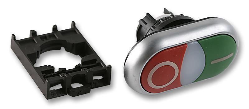 M22DDLGRX1/X0+M22-A OPERATOR W/ BRACKET, 22MM PB SWITCH EATON MOELLER