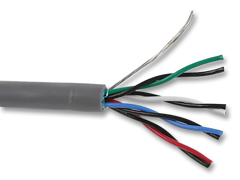 5473C SL005 CABLE, 24AWG, SCRN, 3PAIR, 30.5M ALPHA WIRE