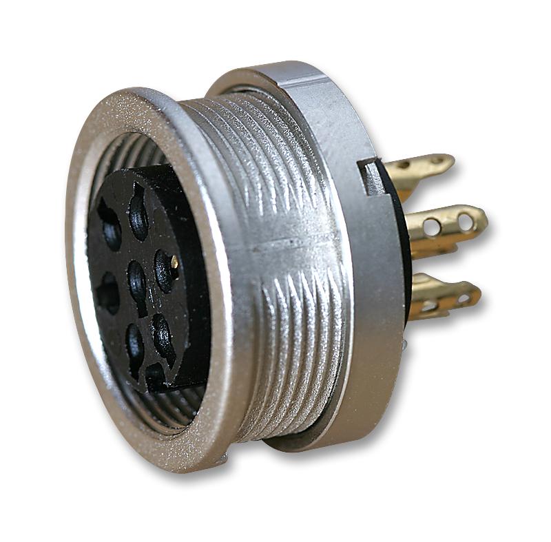 KFV 60 SOCKET, DIN, PANEL, 6WAY LUMBERG