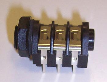 CL1239A STEREO, SOCKET, 3POS, 6.35MM, PCB CLIFF ELECTRONIC COMPONENTS