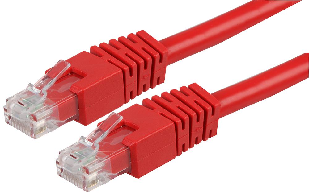 PS11152 PATCH CORD, RJ45 PLUG, CAT6, 2M, RED PRO SIGNAL