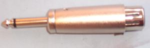 PSG01650 ADAPTOR, XLR TO 6.35MM JACK PRO SIGNAL