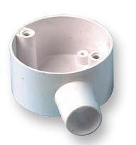 CJB20/1W 1 WAY TERMINAL BOX WHITE 20MM PRO POWER