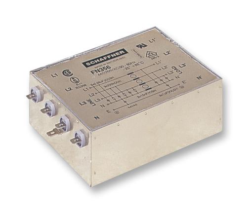 FN356-16-06 FILTER, 16A, 3 PHASE, NEUTRAL SCHAFFNER