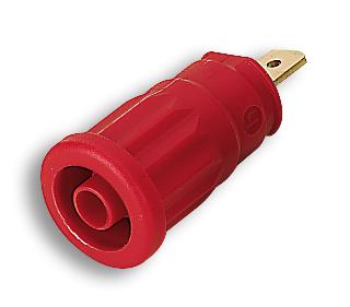 972361101 SOCKET, 4MM, SHROUDED, RED, PK5 , PKI HIRSCHMANN TEST AND MEASUREMENT