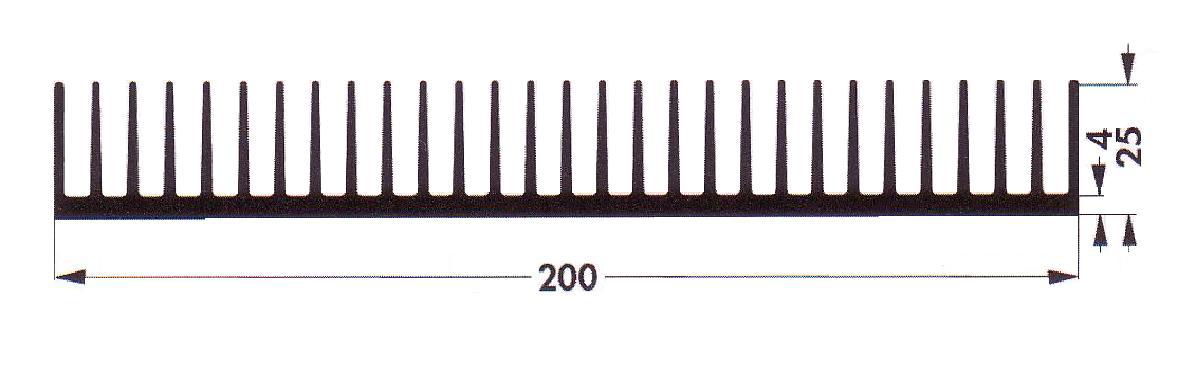 SK 42/75 SA HEAT SINK, 75MM, 0.7 - 1.65 °C/W FISCHER ELEKTRONIK