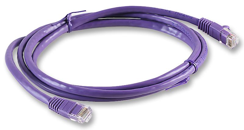 2965-0.3PR PATCH LEAD, CAT5E, PURPLE, 300MM VIDEK