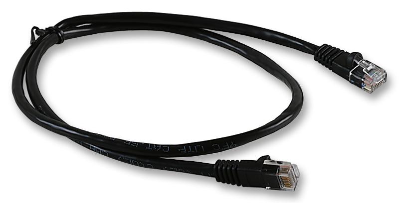 2965-0.5BK PATCH LEAD, CAT5E, BLACK, 0.5M VIDEK