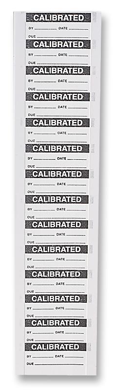 7827285 LABEL, CALIBRATED, WHT ON BLK, PK350 MULTICOMP PRO