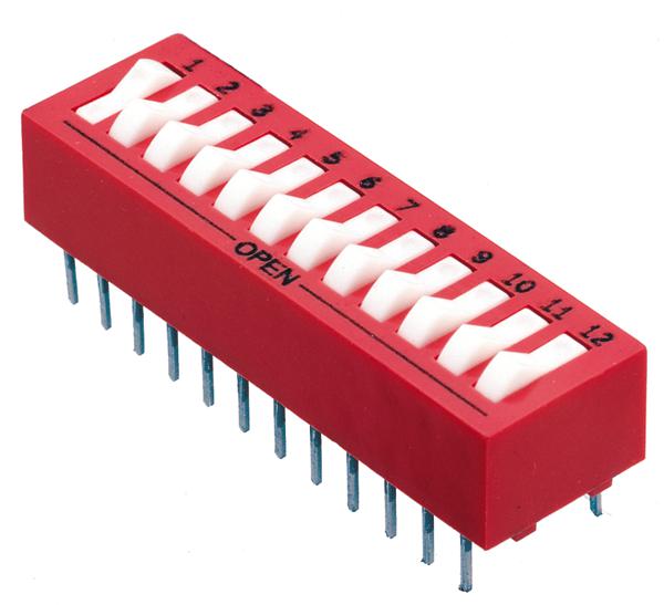 76SC04T SWITCH, DIP, SPDT, 4 WAY GRAYHILL