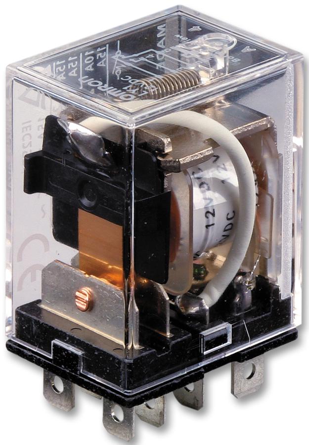 LY2-8 DC48 RELAY, DPDT, 120VAC, 28VDC, 15A OMRON