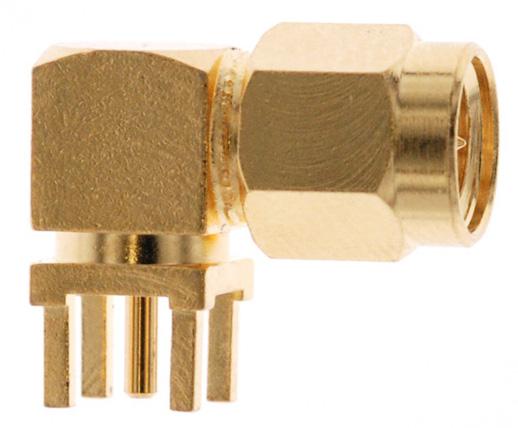 901-9894-RFX RF COAXIAL, SMA, RIGHT ANGLE PLUG, 50OHM AMPHENOL RF