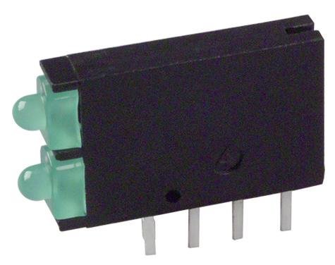 571-0122F LED, PCB, 2MM, BI, GRN-GRN DIALIGHT