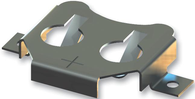 3012 BATTERY SMD RETAINER, 16MM KEYSTONE